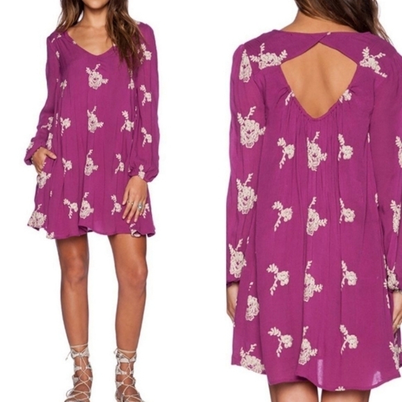 Free People Emma trapeze swing dress xs - Picture 1 of 3